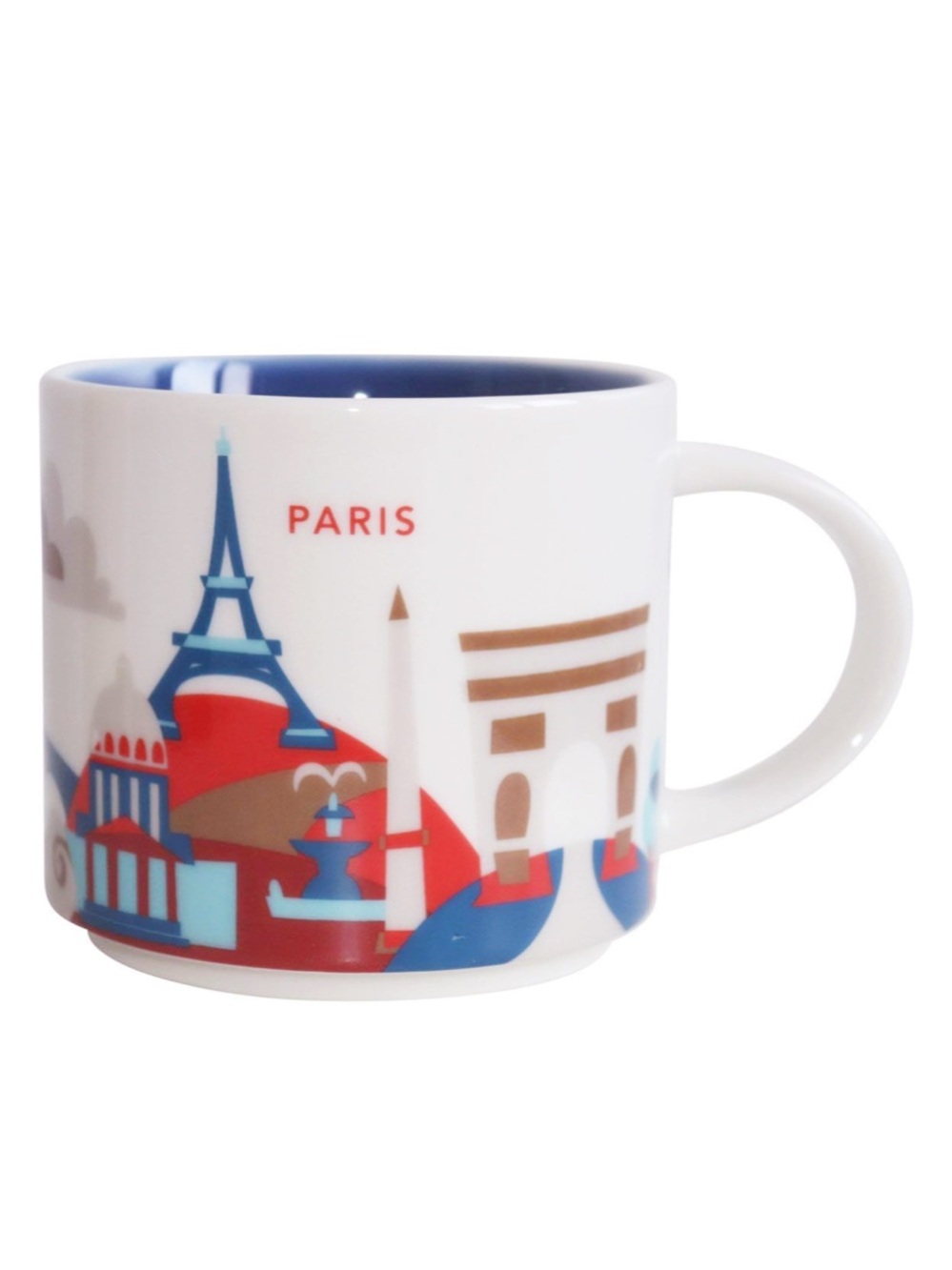 Starbucks 14OZ Global City Paris  "You Are Here"Coffee Mugs Cup Collectible NWOB